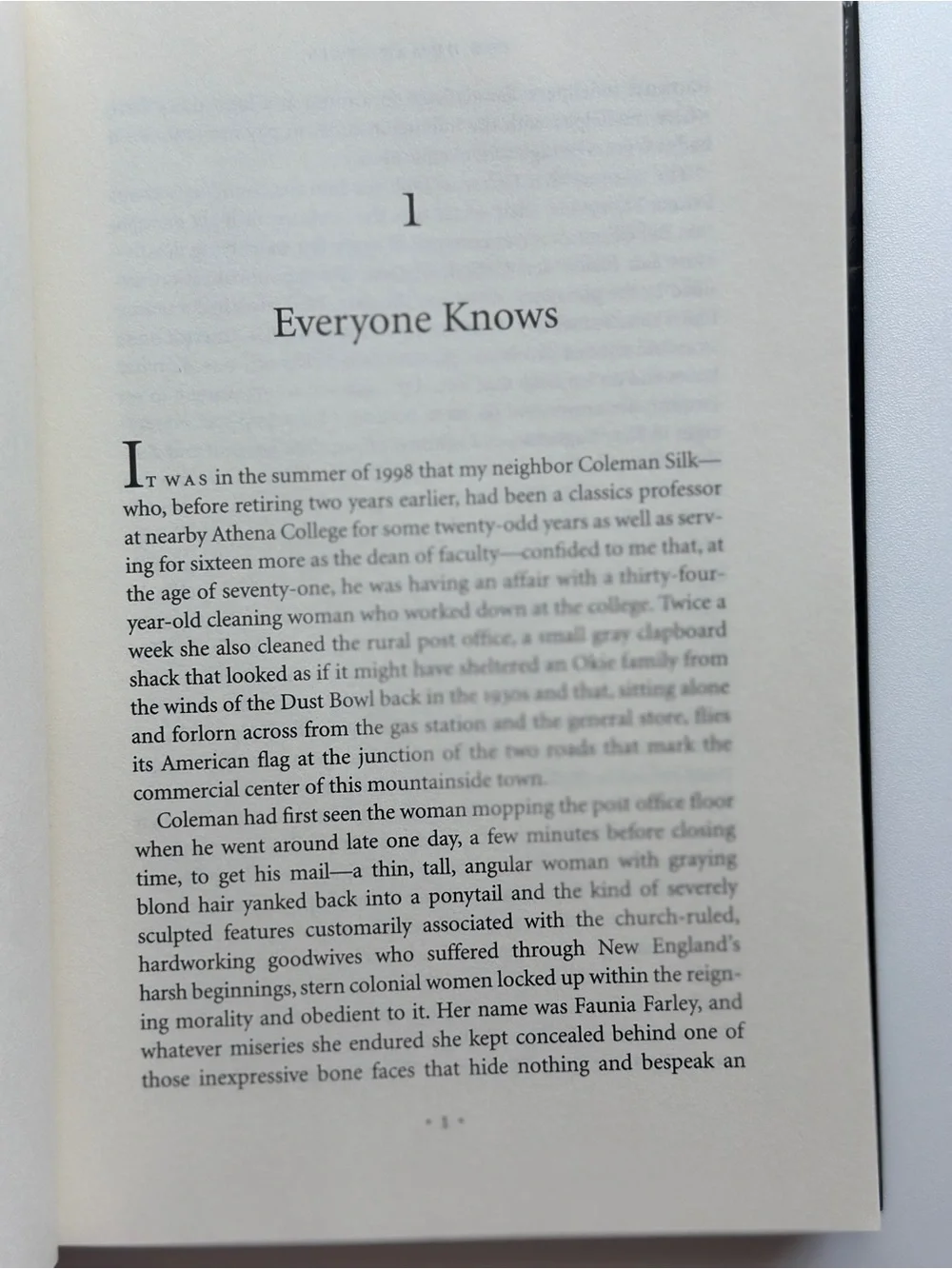 The Human Stain by Philip Roth | Psychological Fiction | Hardcover Book